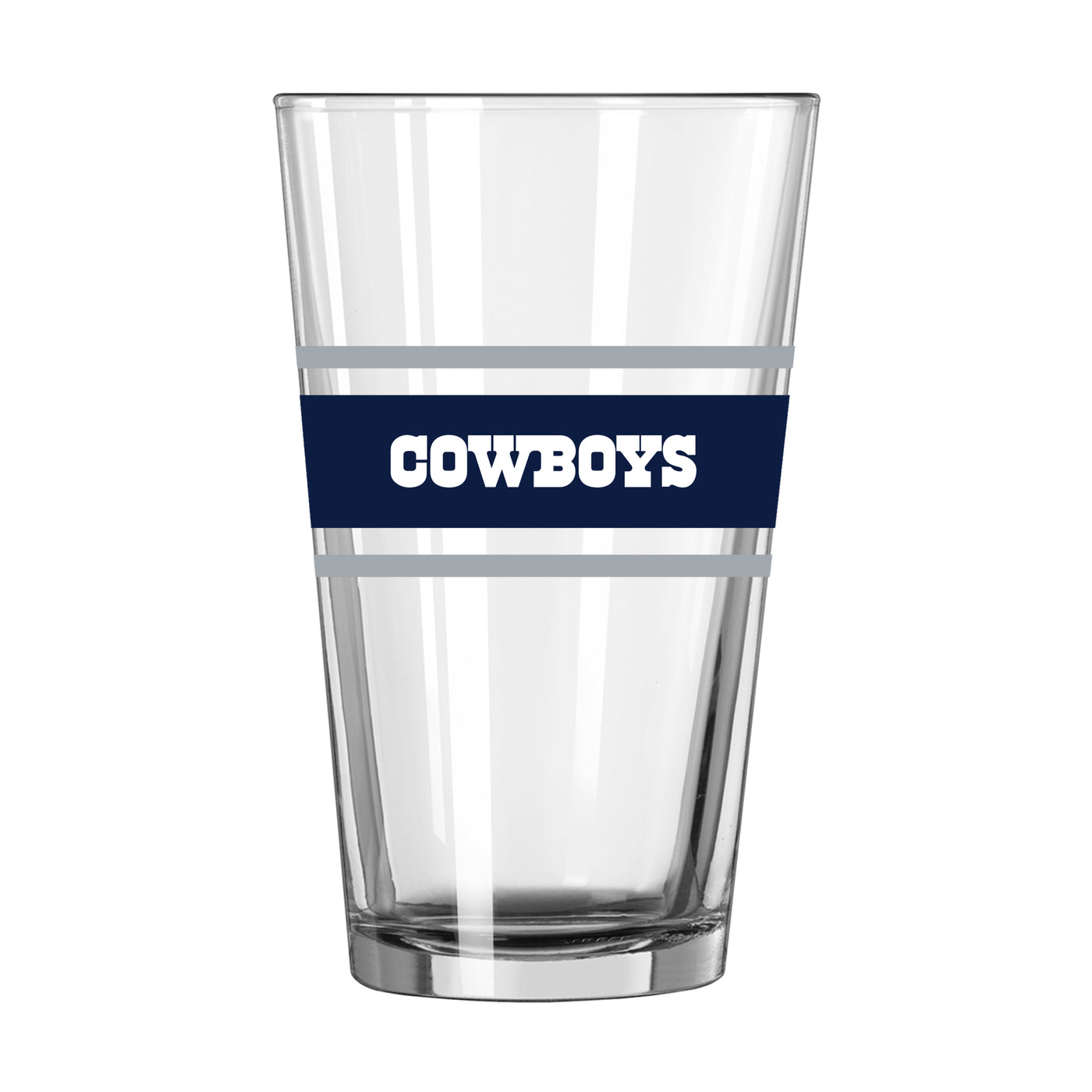 Dallas Cowboys 16oz Stripe Pint Glass