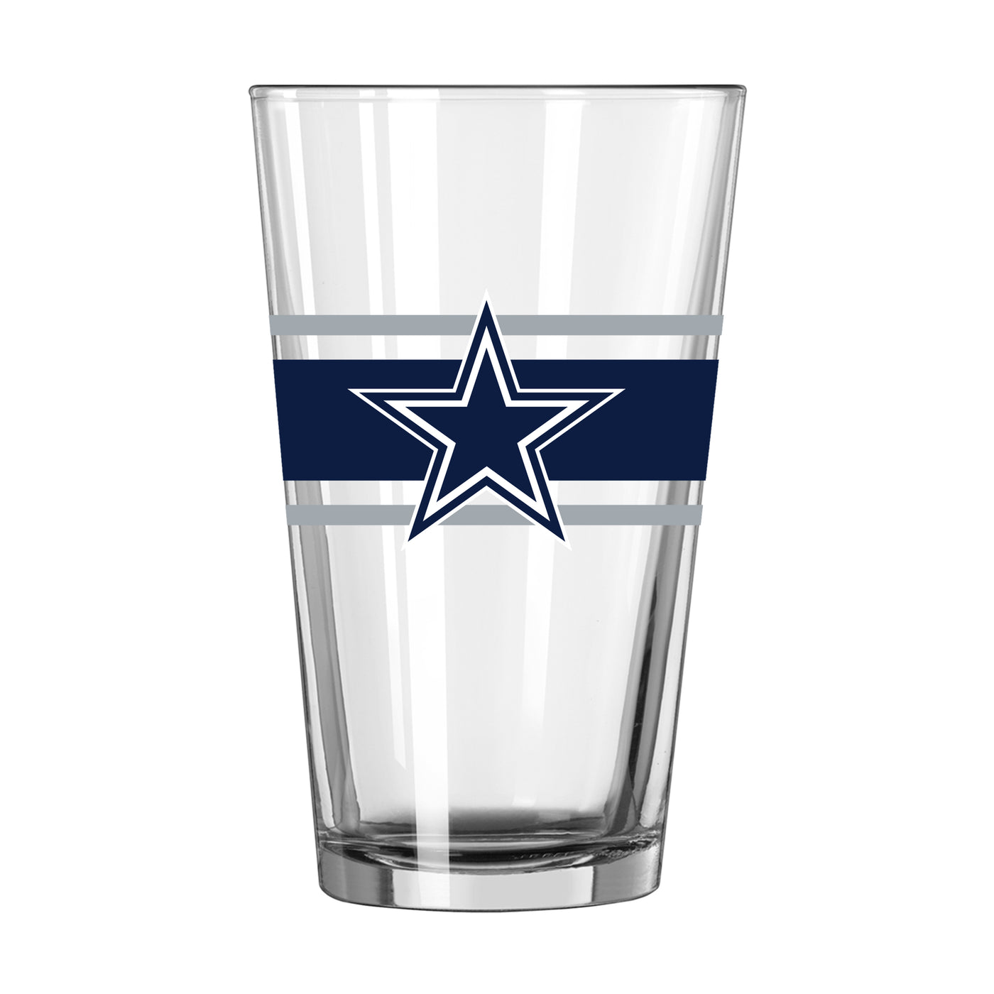 Dallas Cowboys 16oz Stripe Pint Glass