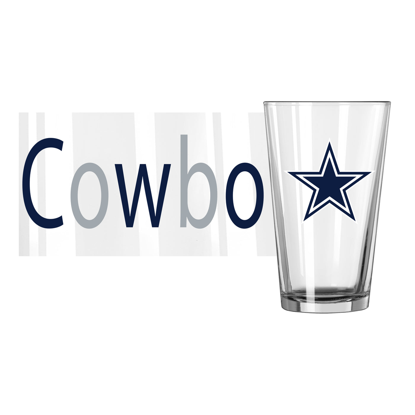 Dallas Cowboys 16oz Overtime Pint Glass