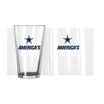 Dallas Cowboys 16oz Slogan Pint Glass