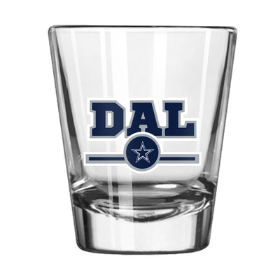 Dallas Cowboys 2oz Letterman Shot Glass