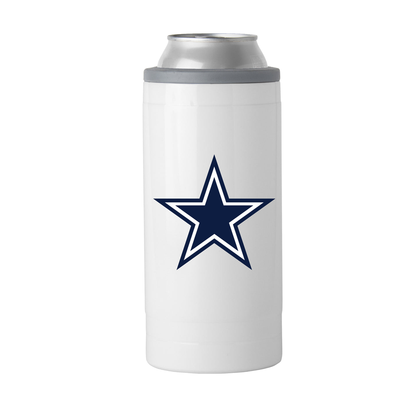 Dallas Cowboys Letterman 12 oz Slim Can Coolie