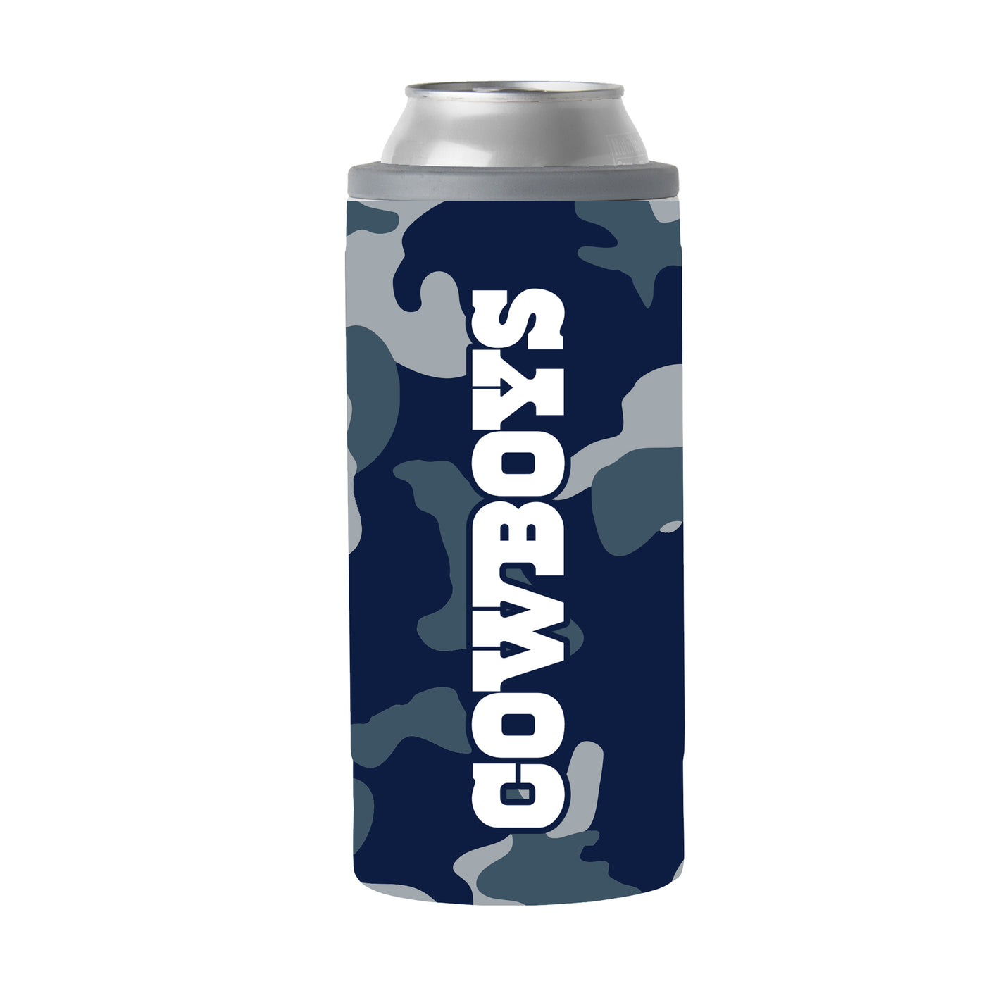 Dallas Cowboys Camo Swagger 12oz Slim Can Coolie
