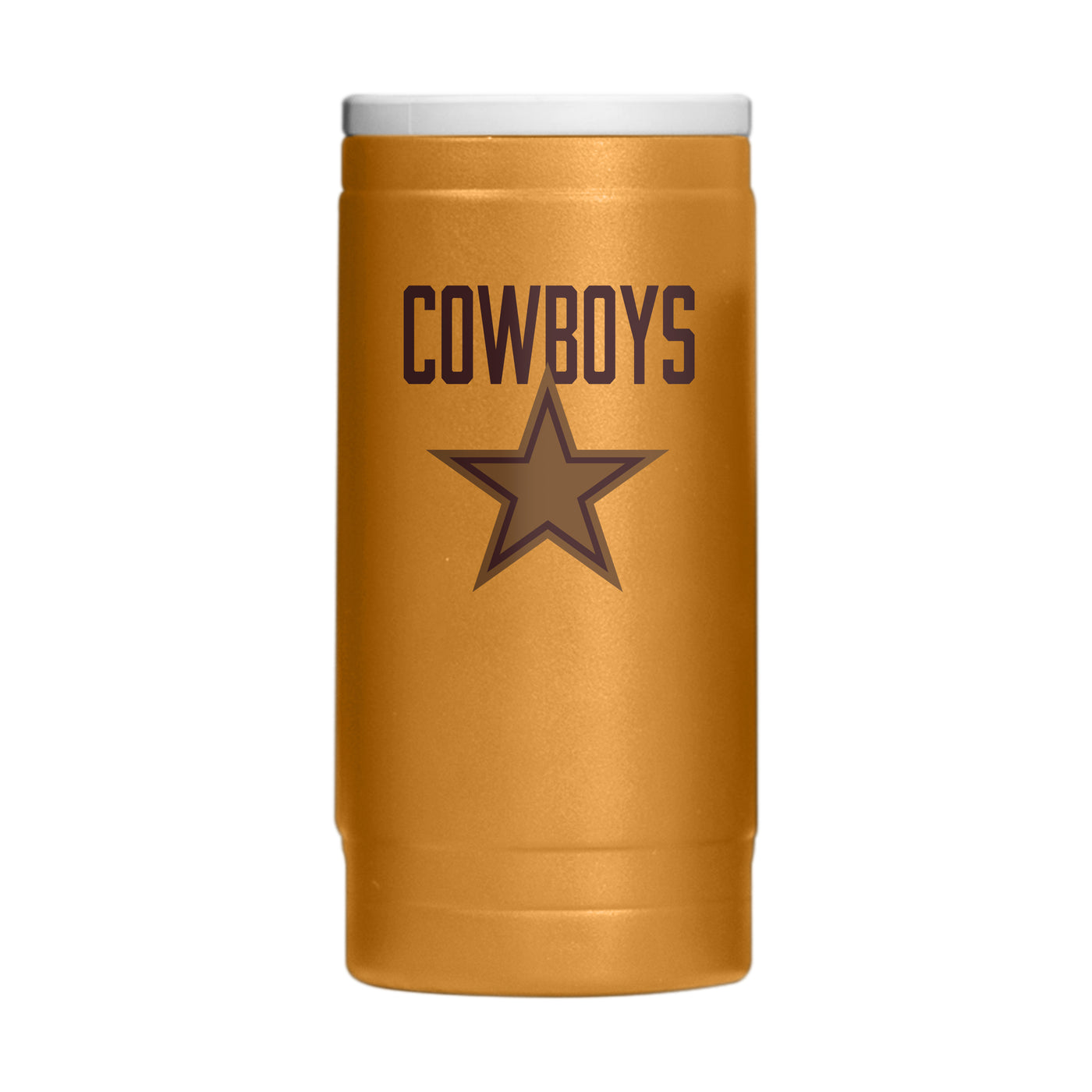 Dallas Cowboys  Huddle Powder Coat Slim Can Coolie