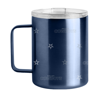 Dallas Cowboys 15oz Step And Repeat Stainless Steel Mug