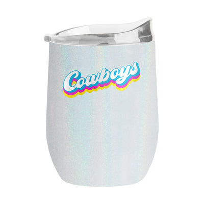 Dallas Cowboys 16oz Shadow Iridescent Curved Tumbler - Logo Brands