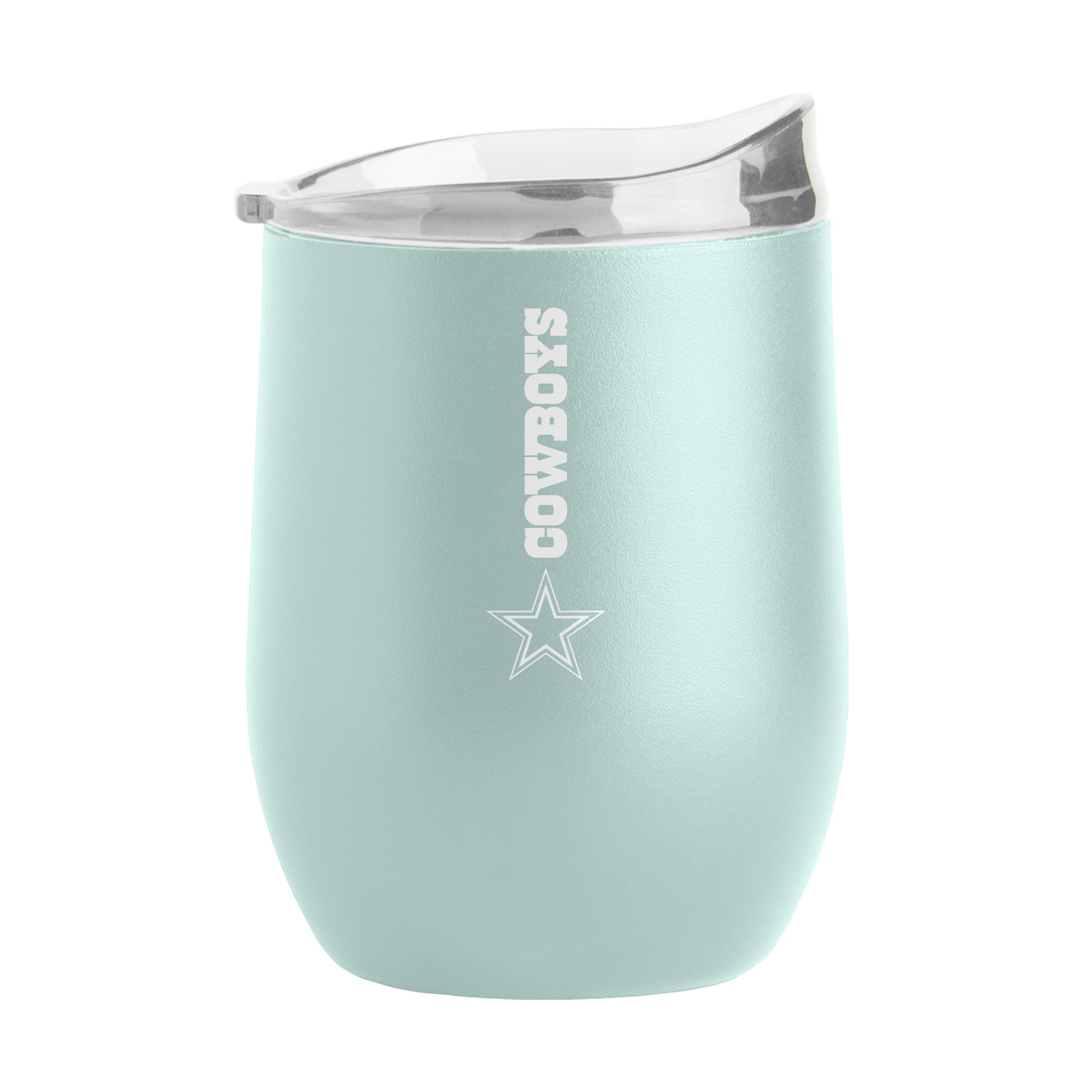 Dallas Cowboys 16oz Vertical Powder Coat Curved Beverage