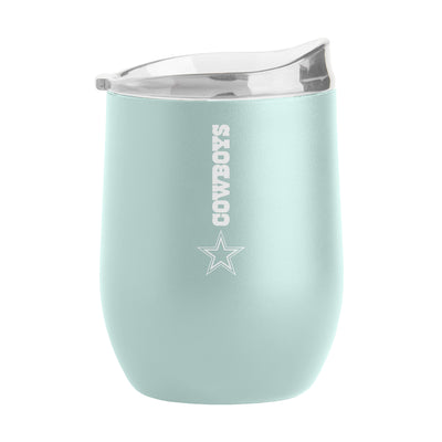 Dallas Cowboys 16oz Vertical Powder Coat Curved Beverage
