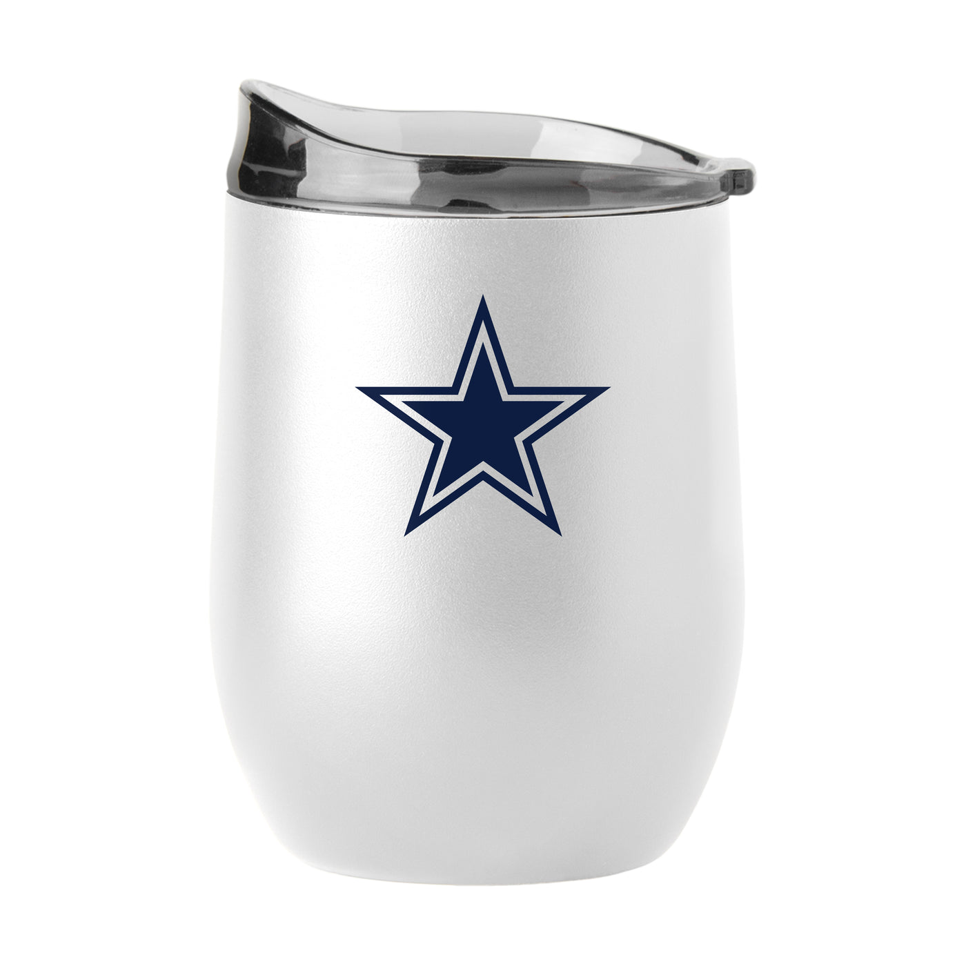 Dallas Cowboys 16oz Swagger White Powder Coat Curved Beverage