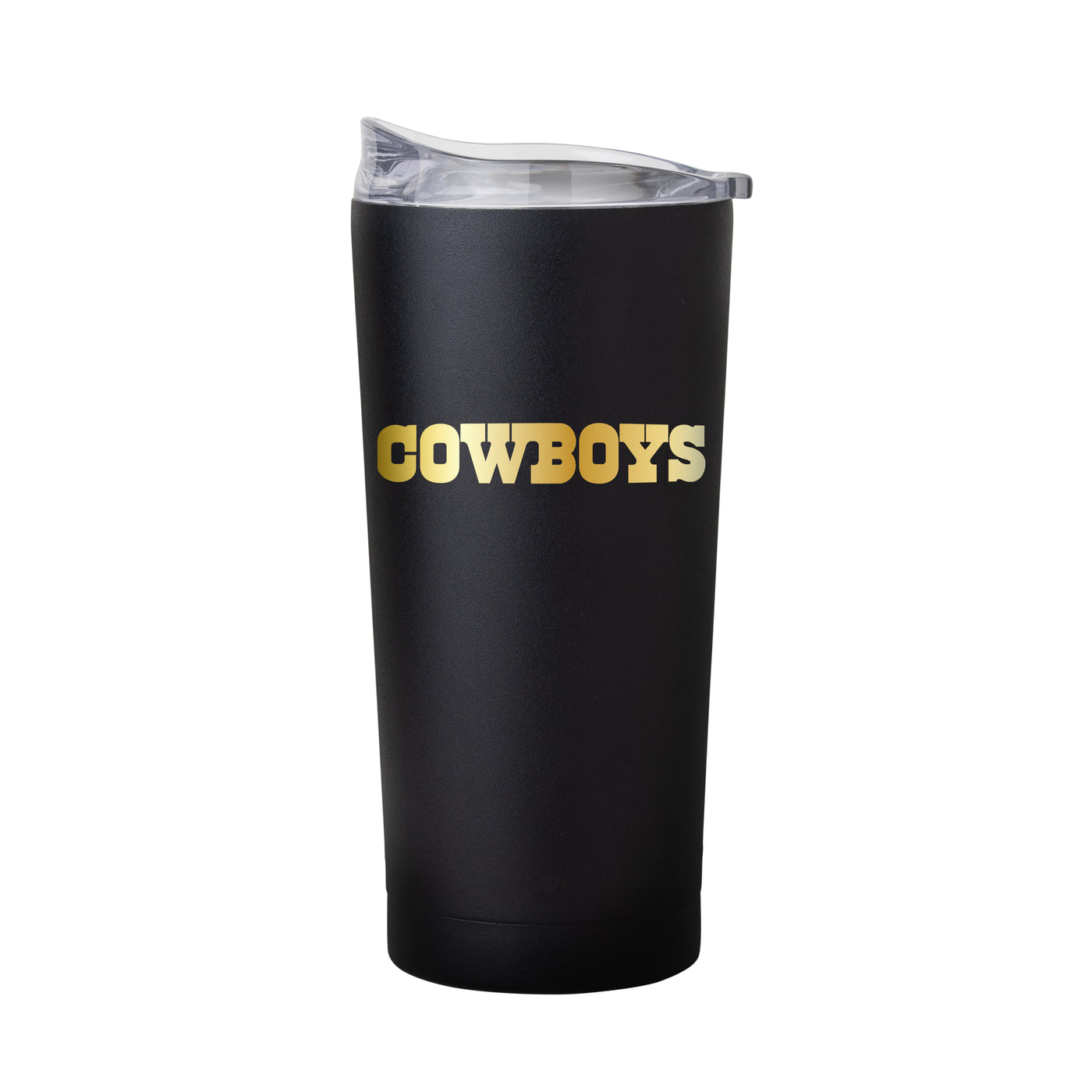 Dallas Cowboys Black 20oz Foil Powder Coat Tumbler