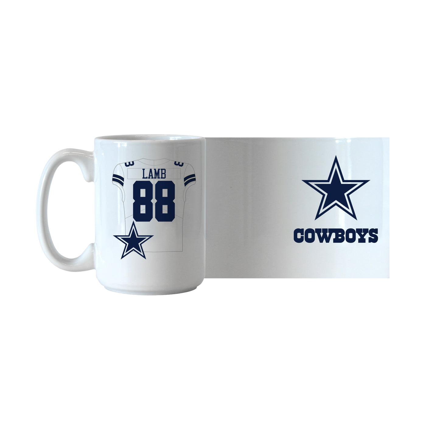 Dallas Cowboys Ceedee Lamb Jersey 15oz Sublimated Mug