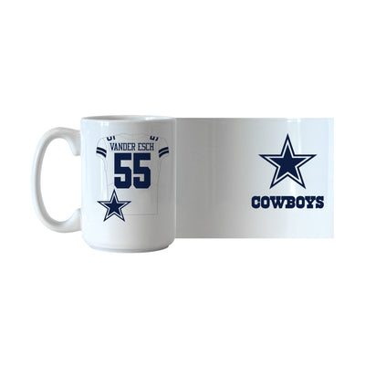Dallas Cowboys Leighton Vander Esch Jersey 15oz Sublimated Mug