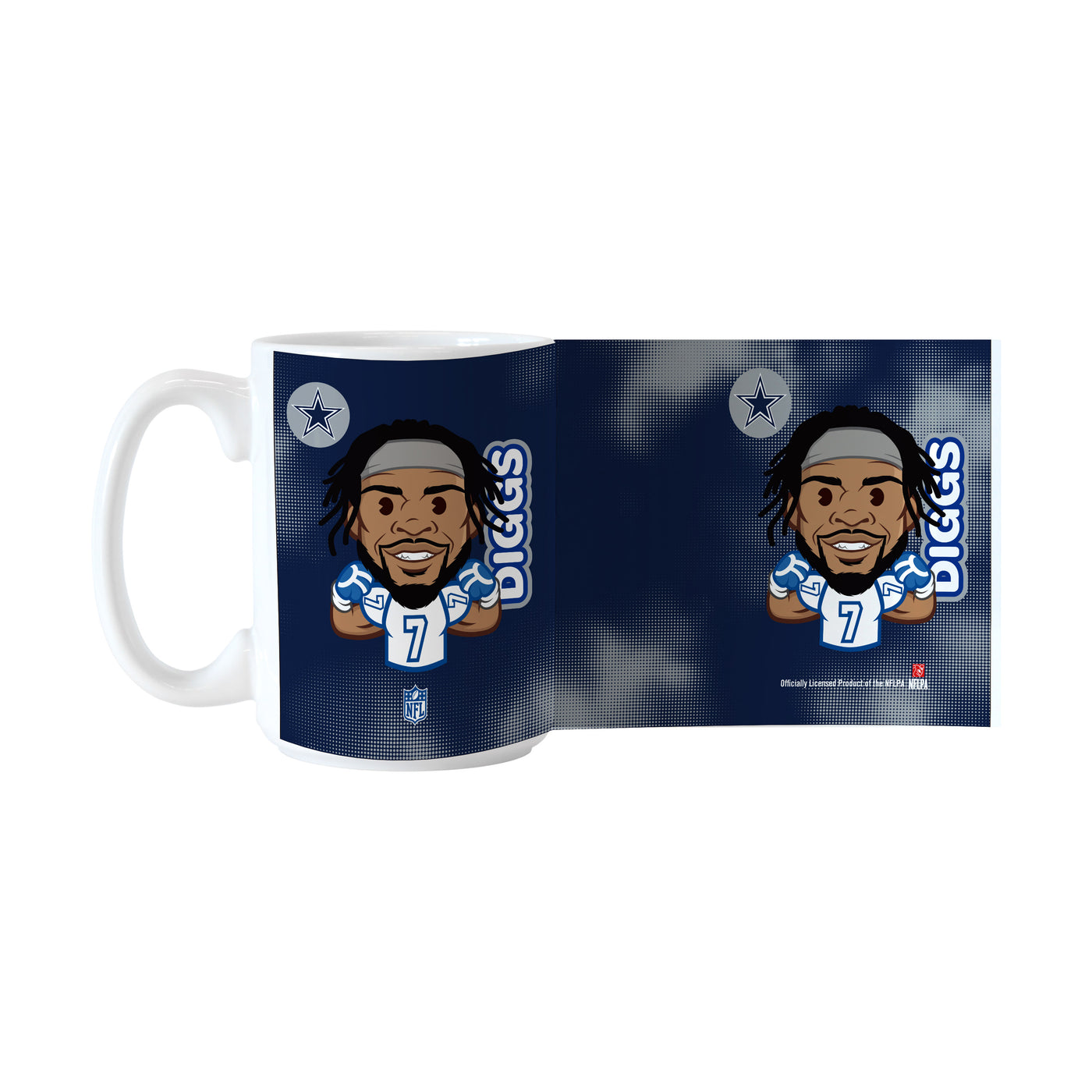 Dallas Cowboys Trevon Diggs Caricature 15oz Sublimated Mug - Logo Brands