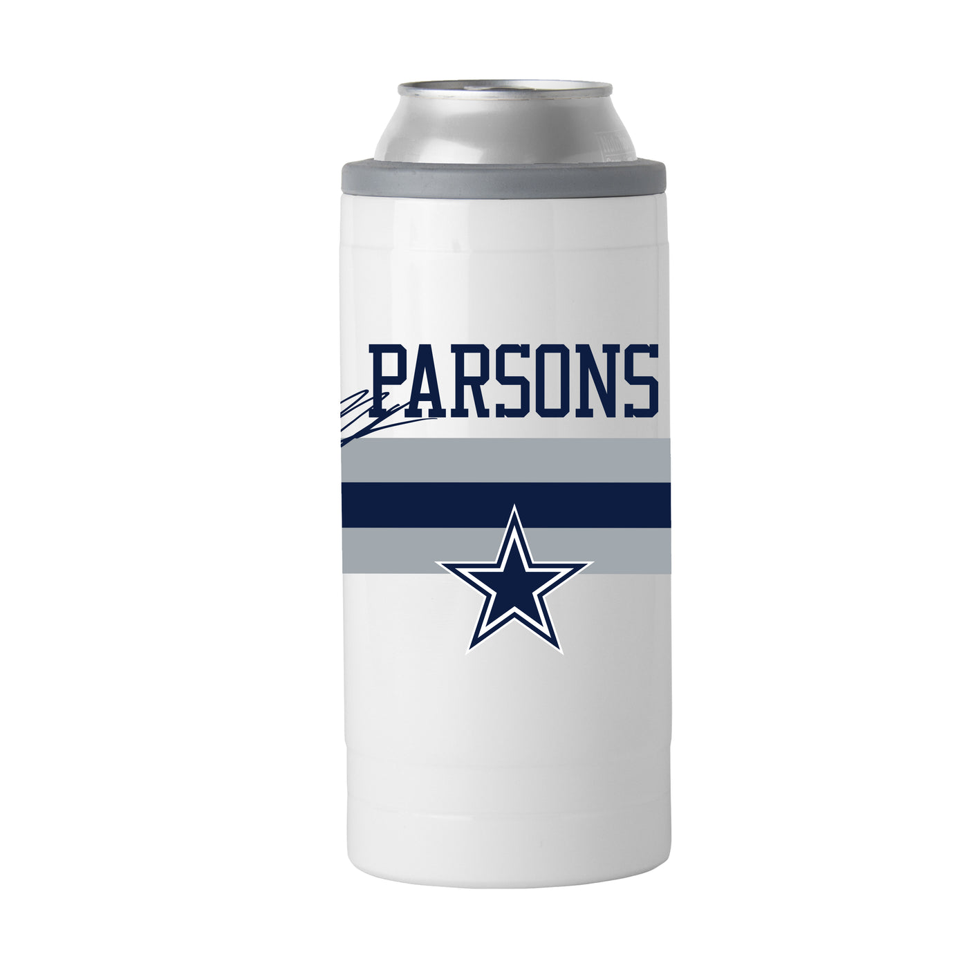 Dallas Cowboys Micah Parsons 12oz Stripe Slim Can Coolie