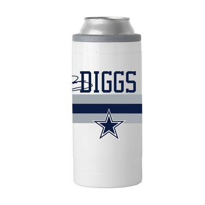 Dallas Cowboys Trevon Diggs 12oz Stripe Slim Can Coolie