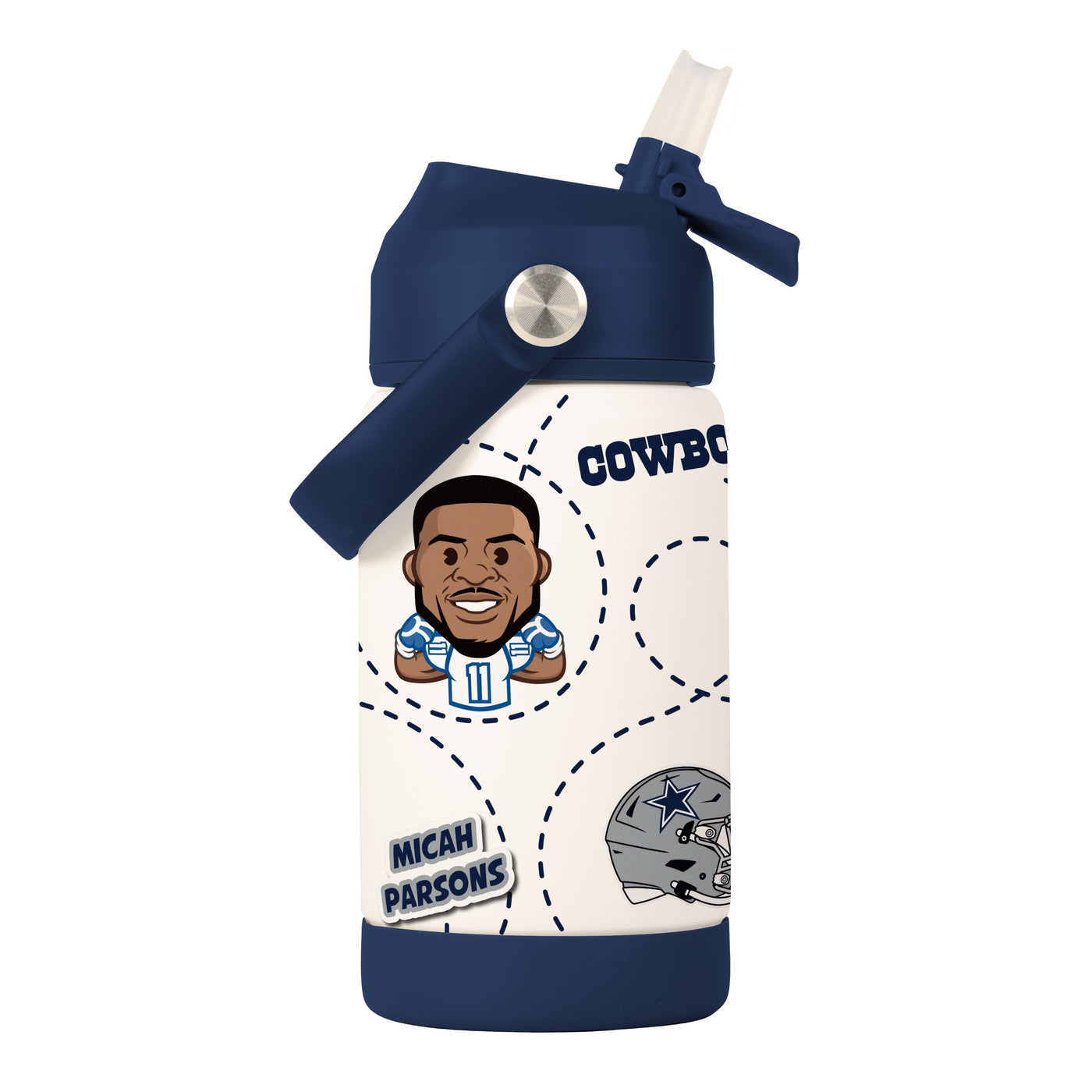 Dallas Cowboys Micah Parsons Caricature 12oz SS Kids Bottle