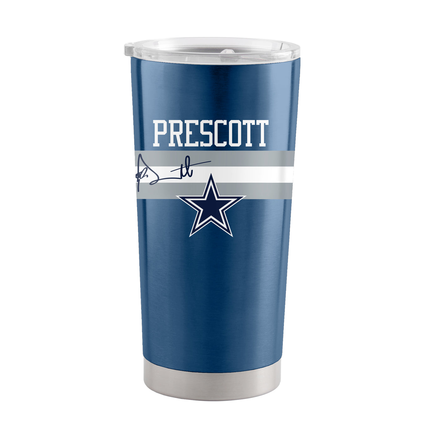 Dallas Cowboys Dak Prescott 20oz Stripe Stainless Tumbler