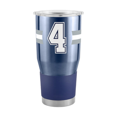 Dallas Cowboys Dak Prescott 30oz Stripe Stainless Tumbler
