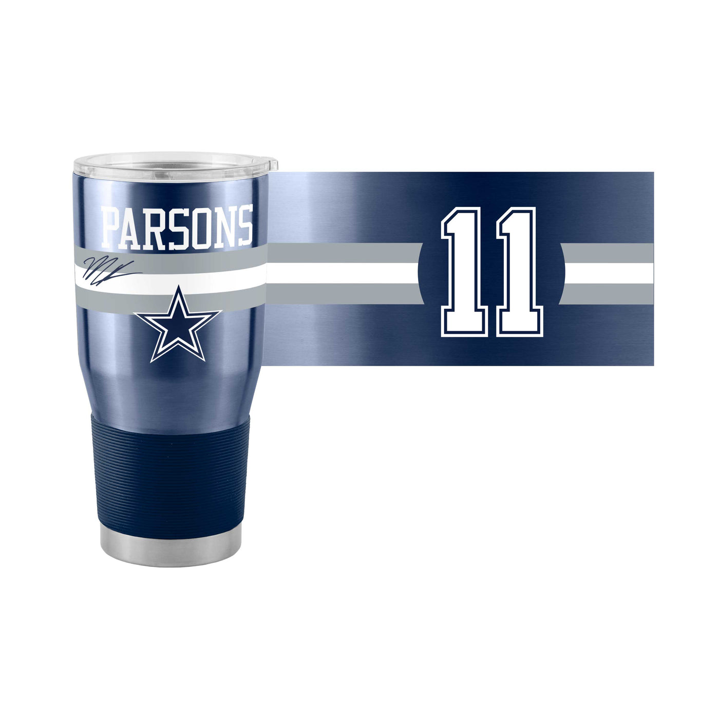 Dallas Cowboys Micah Parsons 30oz Stripe Stainless Tumbler