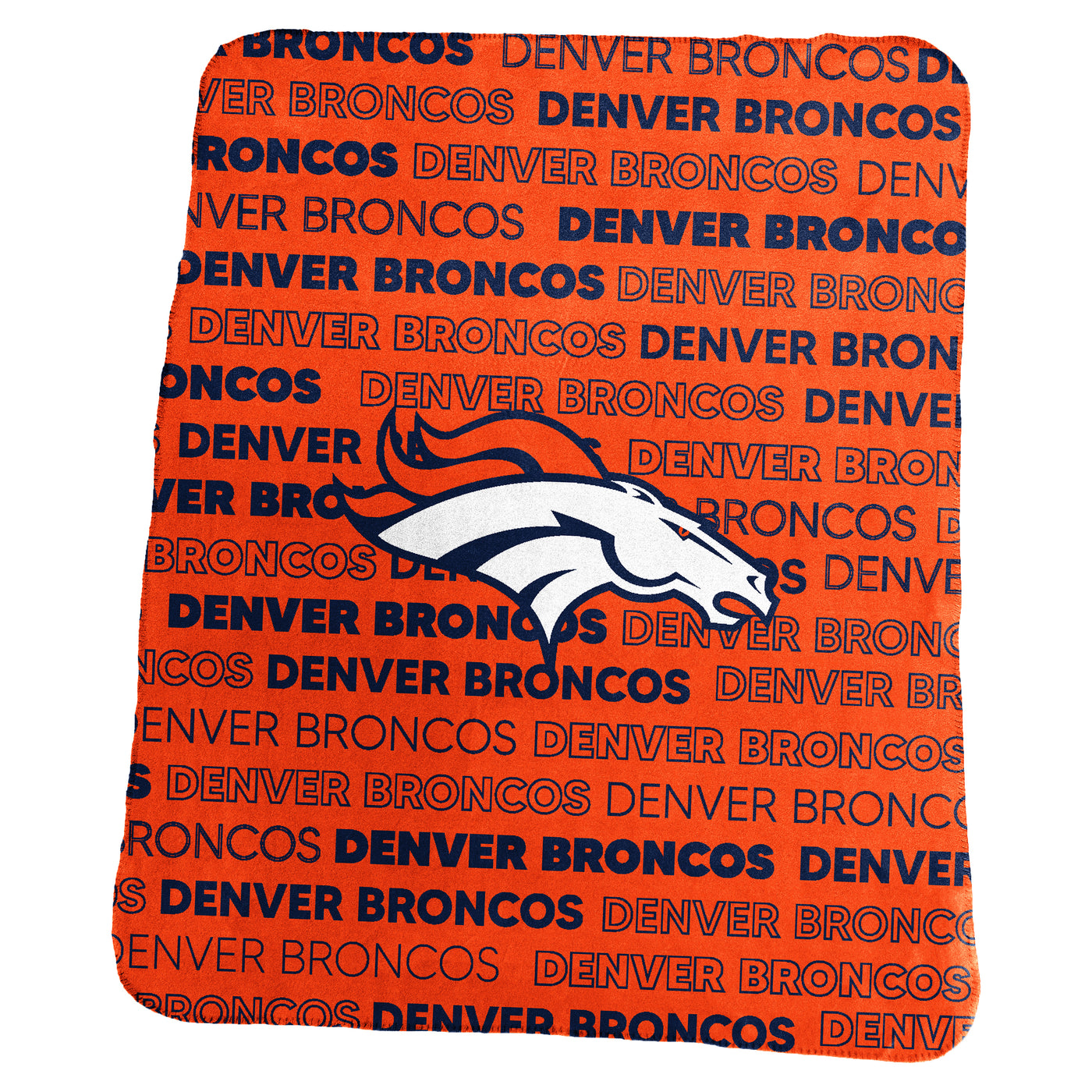 Denver Broncos Carrot Classic Fleece Throw
