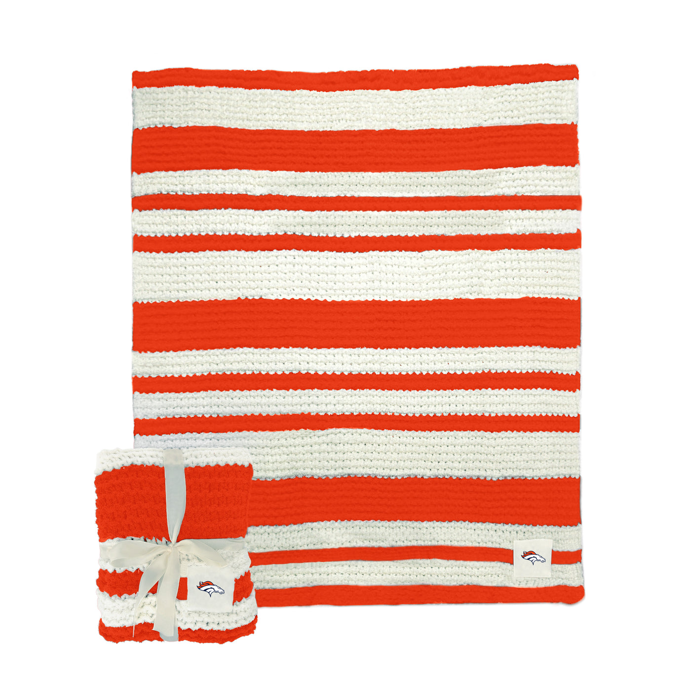 Denver Broncos Cable Knit Throw 50x60