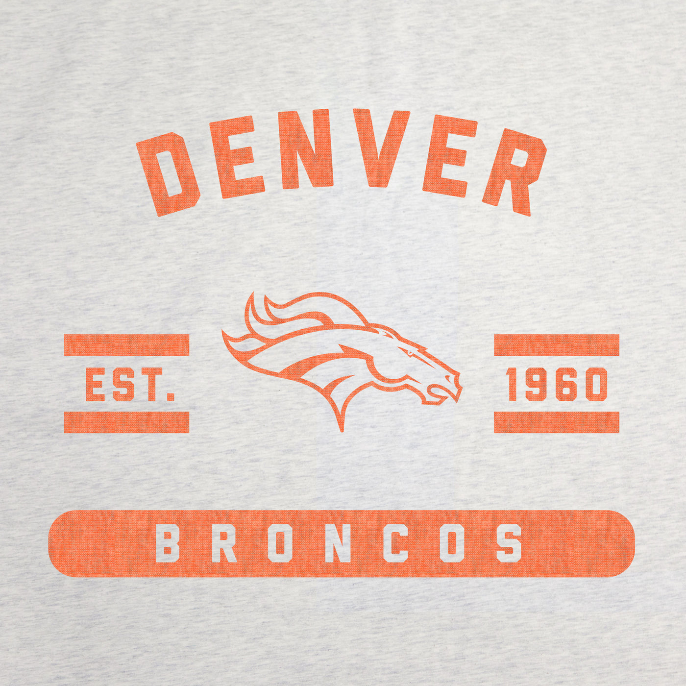 Denver Broncos Oatmeal Sweatshirt Blanket