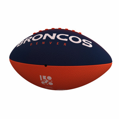 Denver Broncos Pinwheel Logo Junior-Size Rubber Football