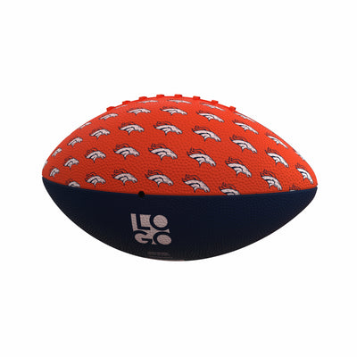 Denver Broncos Repeating Mini-Size Rubber Football