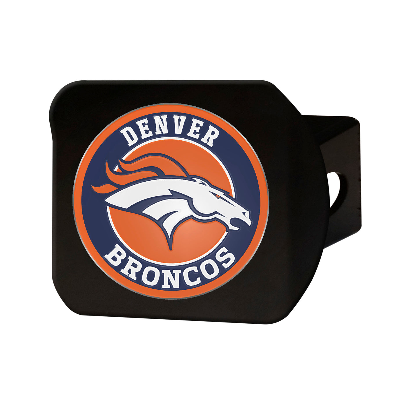 TRINITY NFL - Denver Broncos Color on Black Hitch Cover
