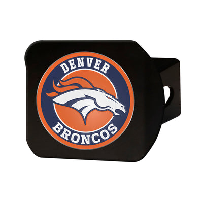 TRINITY NFL - Denver Broncos Color on Black Hitch Cover