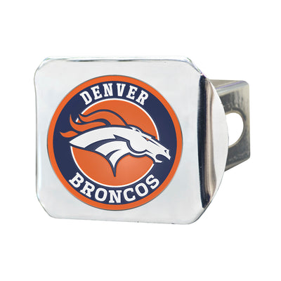TRINITY NFL - Denver Broncos Color on Chrome Hitch Cover
