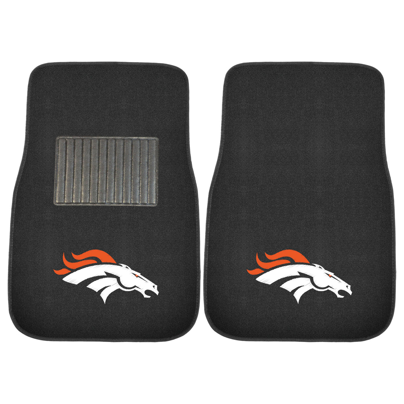 NFL - Denver Broncos 2-pc Embroidered Car Mat Set