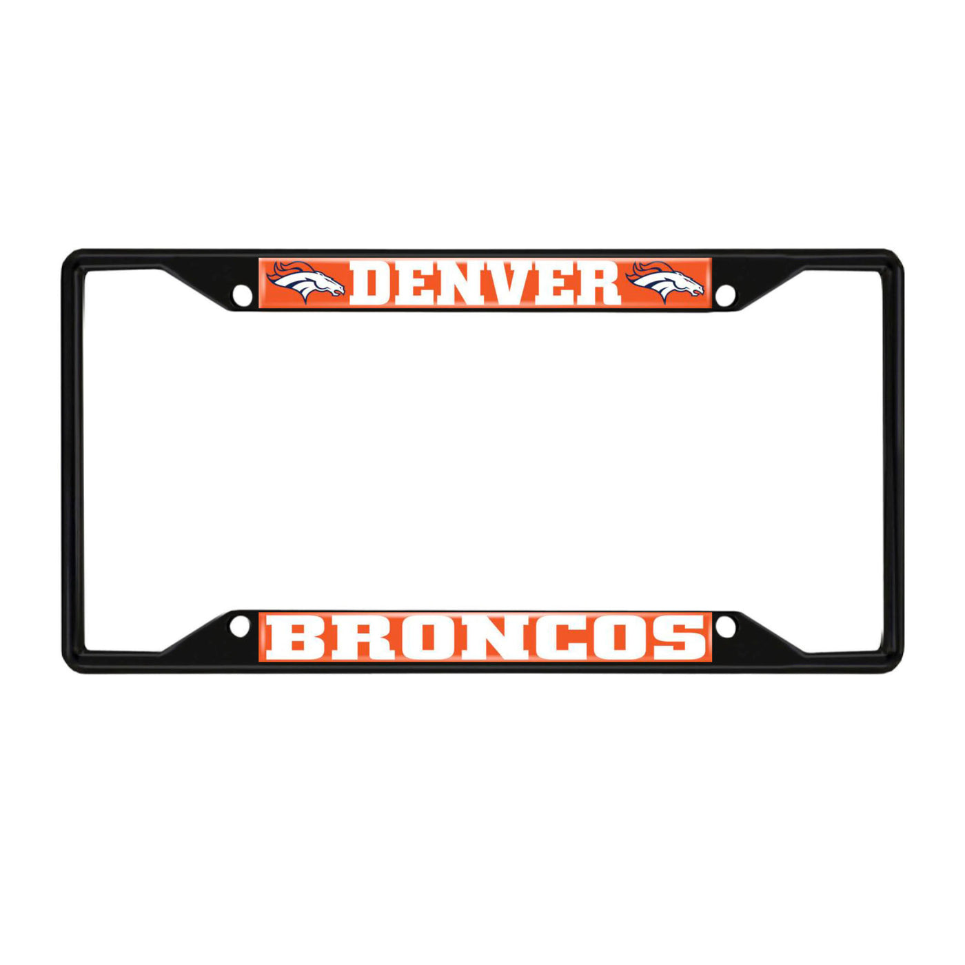 NFL - Denver Broncos Black License Plate Frame