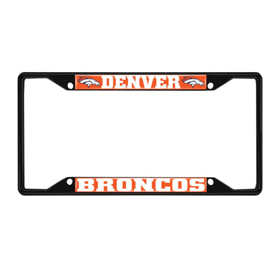 NFL - Denver Broncos Black License Plate Frame