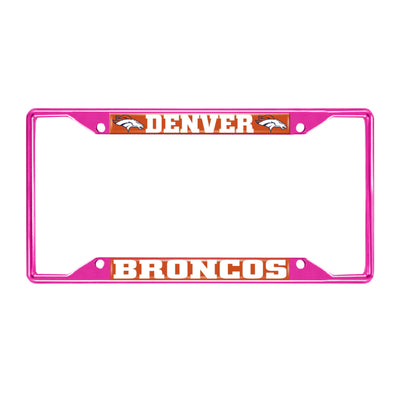 NFL - Denver Broncos-Pink License Plate Frame