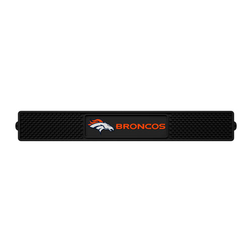 Logo Brands MAT DRINK 3X24 Broncos sports mats with team logos, durable rubber surface, and vibrant colors for game day comfort.