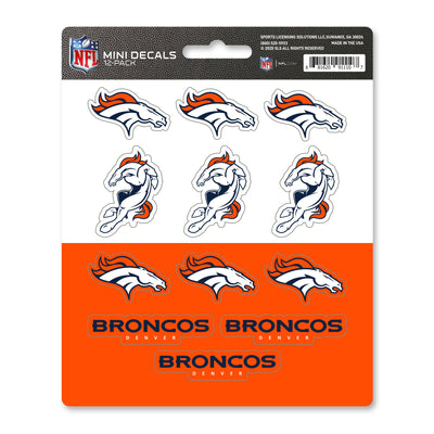 NFL - Denver Broncos Mini Decal 12-pk