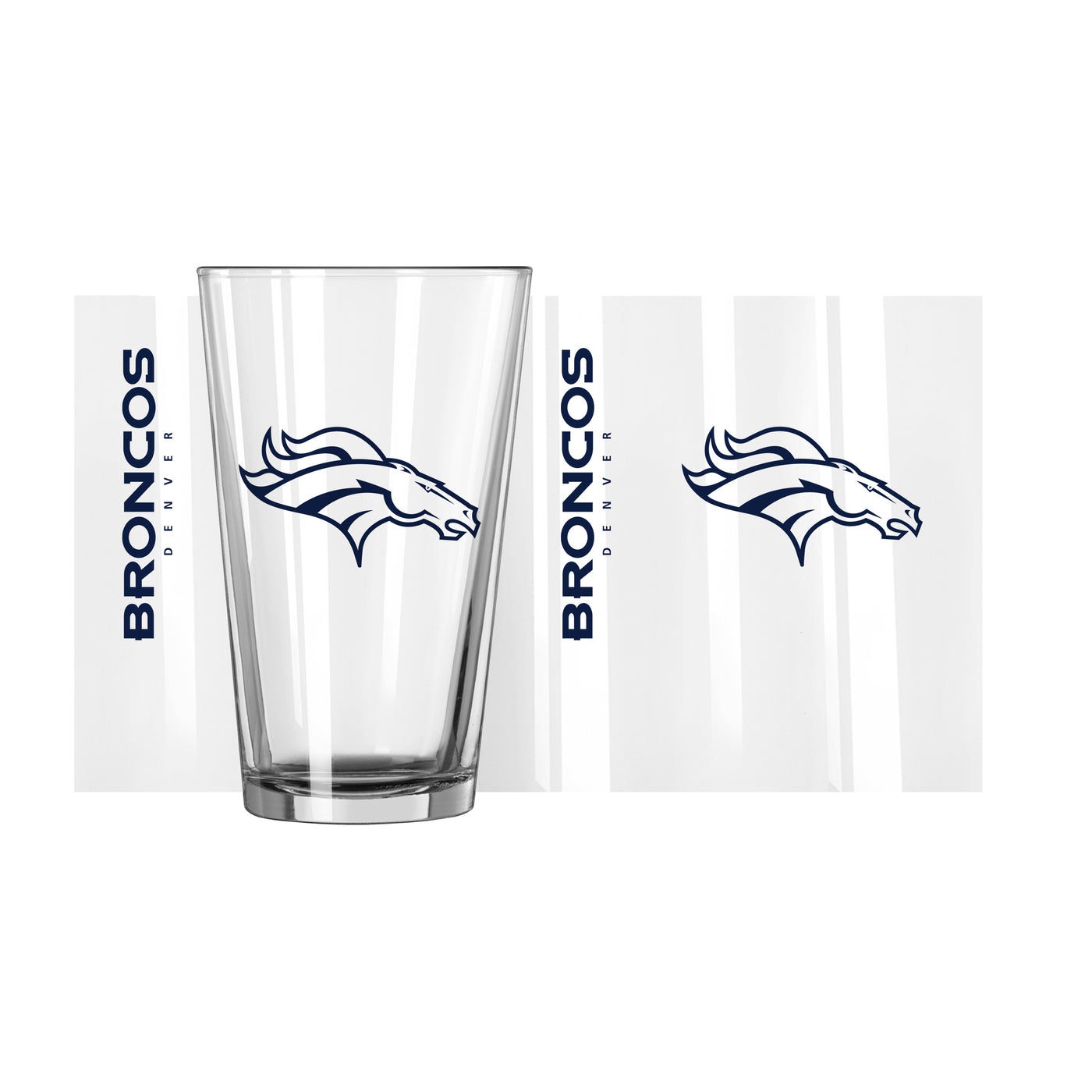 Denver Broncos 16oz Gameday Pint Glass - Logo Brands