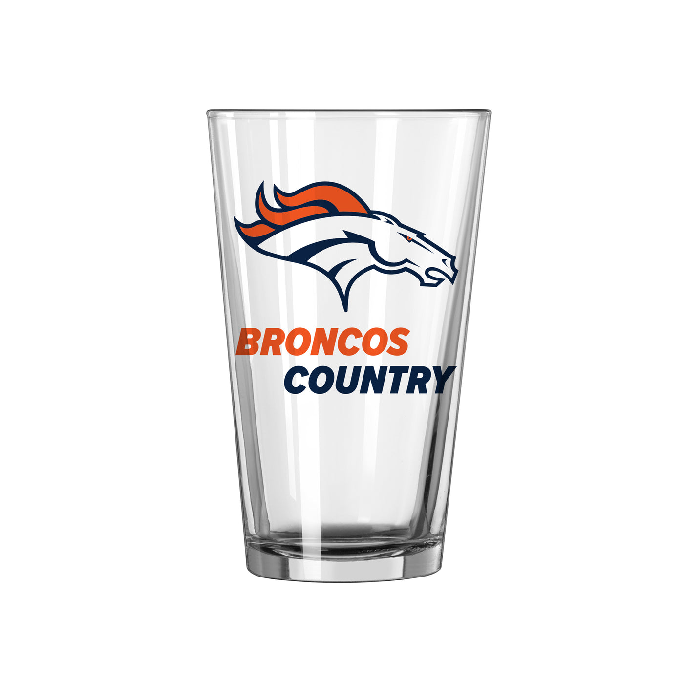 Denver Broncos 16oz Slogan Pint Glass