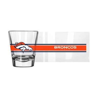 Denver Broncos 2oz Stripe Shot Glass
