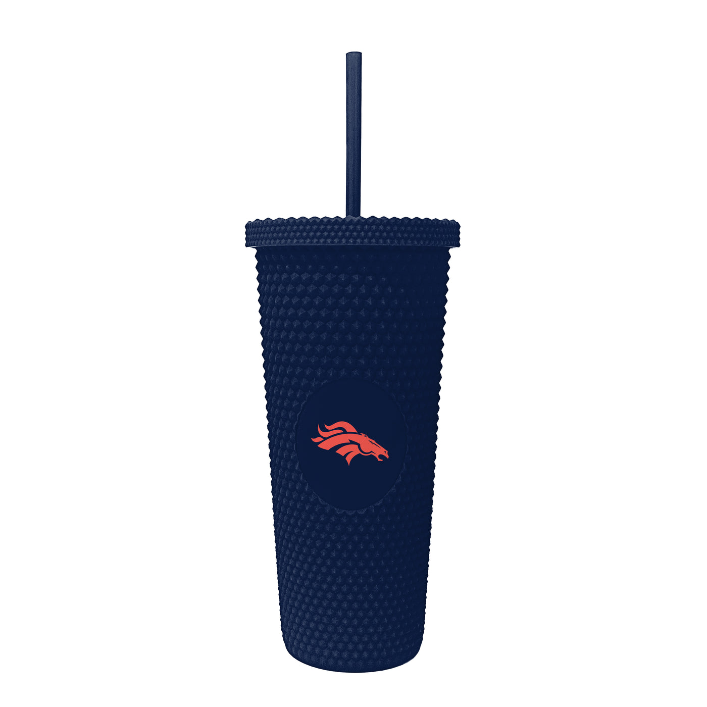 Denver Broncos Navy 24oz Studded Tumbler