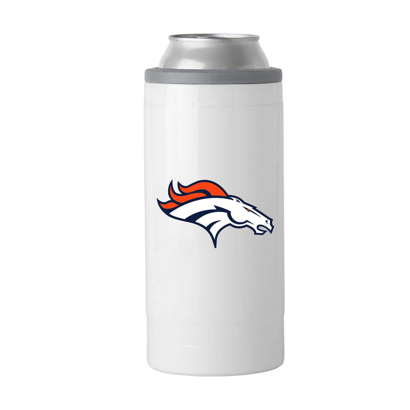 Denver Broncos Letterman 12 oz Slim Can Coolie