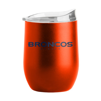 Denver Broncos 16oz Flipside Powder Coat Curved Beverage - Logo Brands
