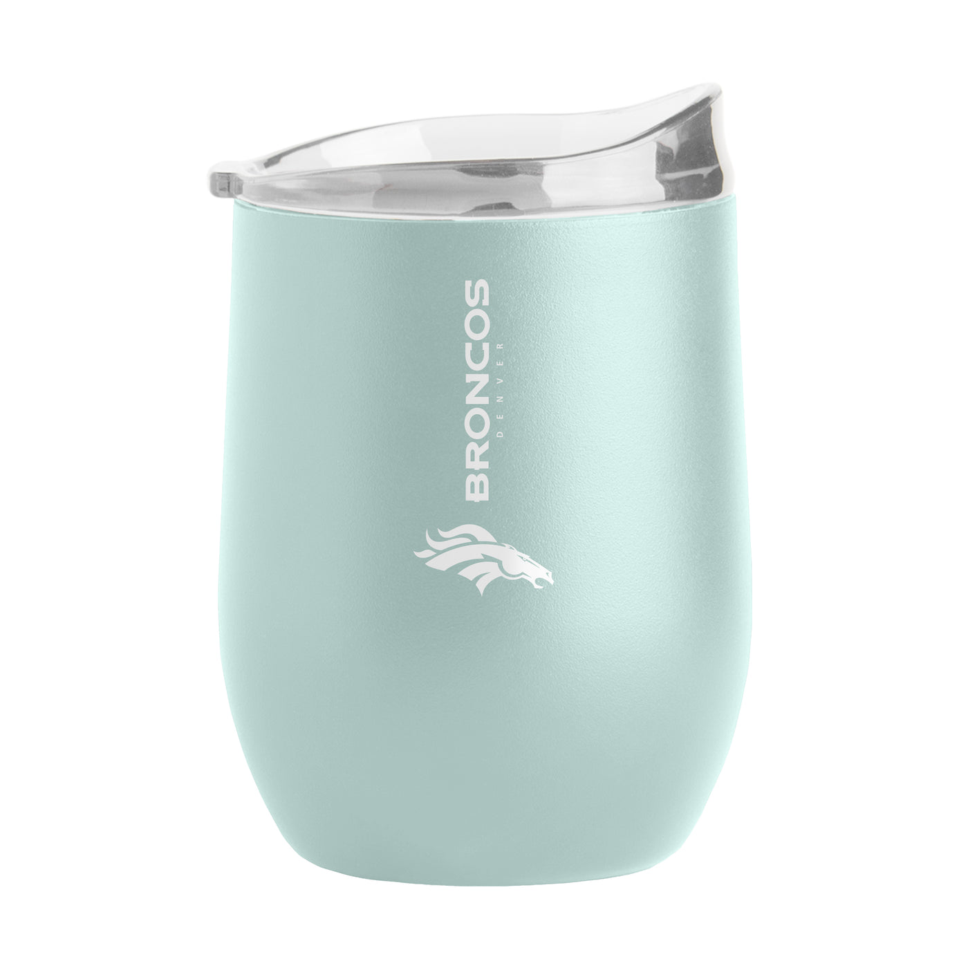 Denver Broncos 16oz Vertical Powder Coat Curved Beverage - Logo Brands