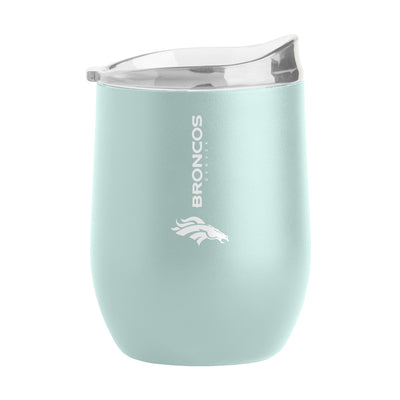 Denver Broncos 16oz Vertical Powder Coat Curved Beverage - Logo Brands