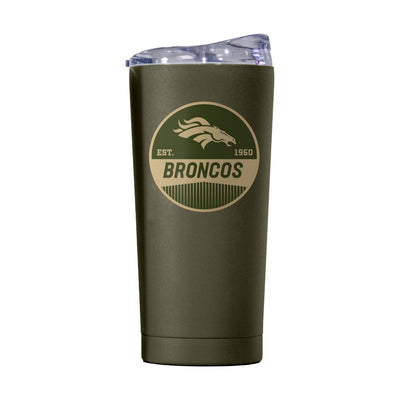 Denver Broncos 20oz Badge Powder Coat Tumbler - Logo Brands