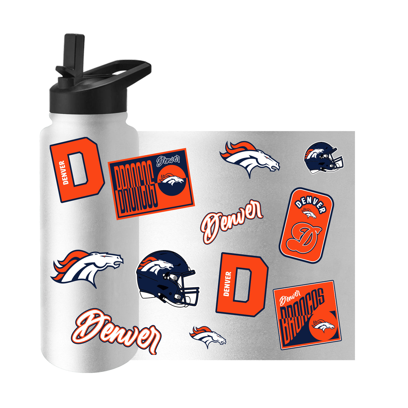 Denver Broncos Dreamweave 34oz Quencher Bottle