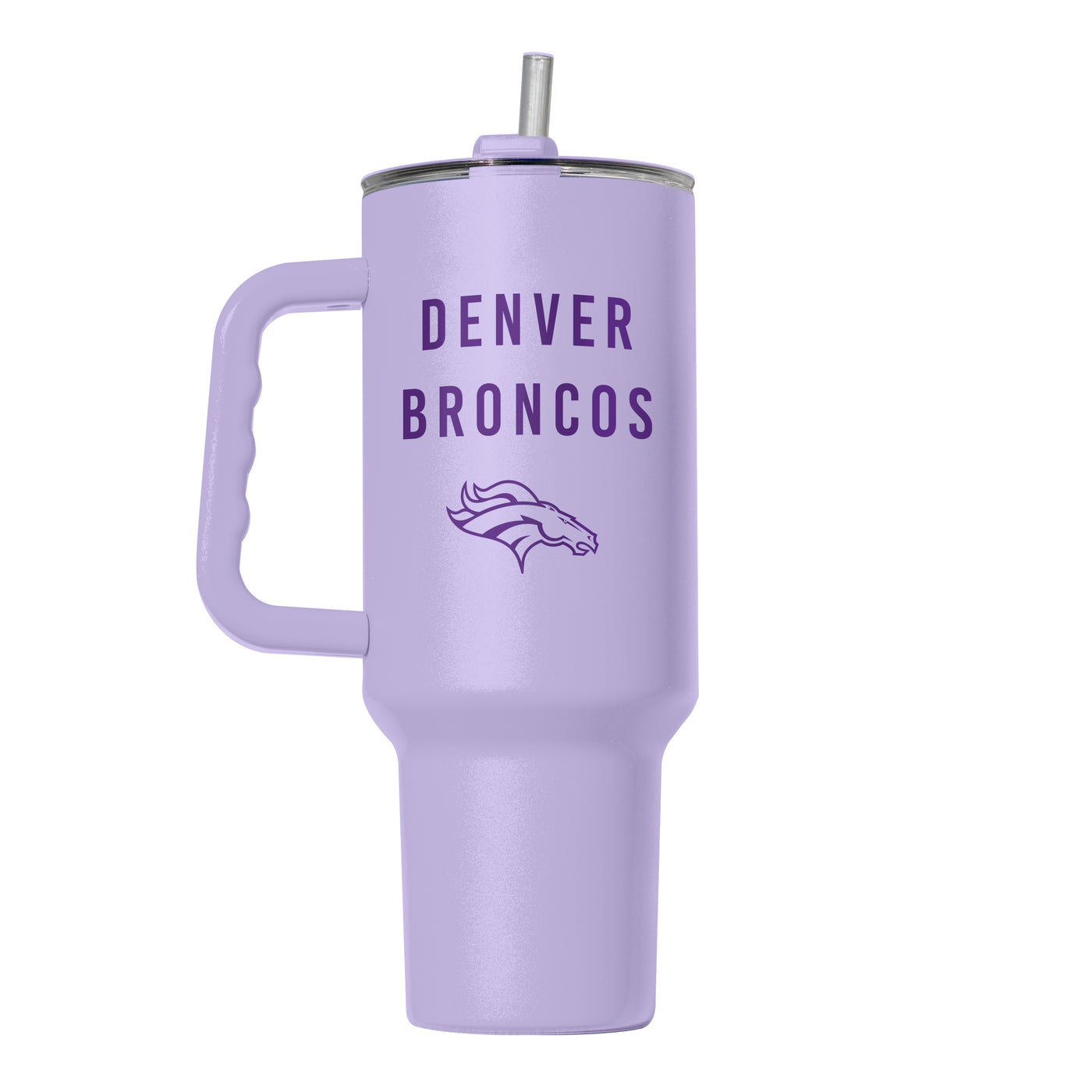 Denver Broncos 40oz Tonal Lavender Powder Coat Tumbler