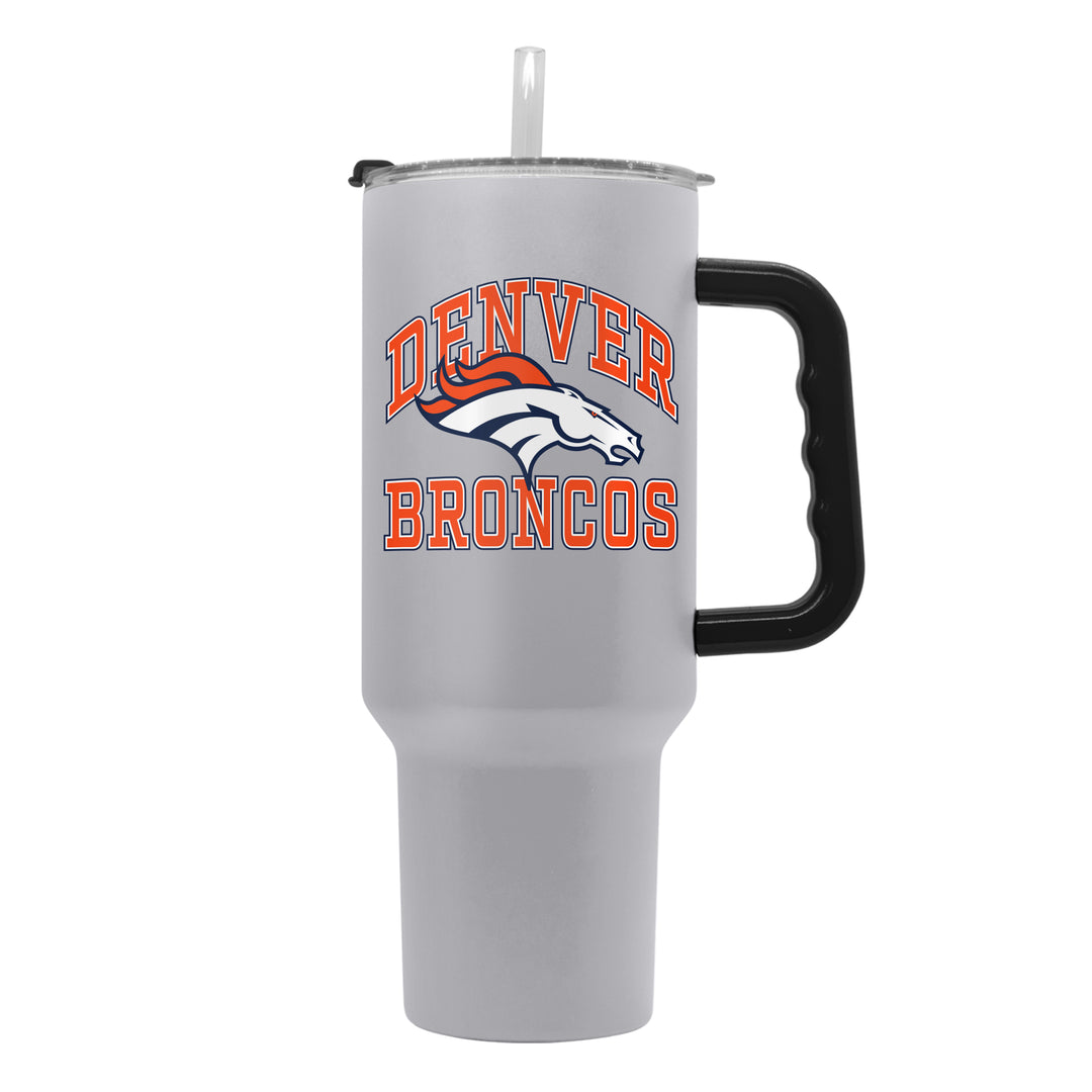 Denver Broncos 40oz Athletic Powder Coat Tumbler Logo Brands