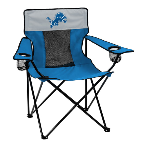 Detroit Lions 2017 Logo Elite Chair by Logo Brands, featuring team logo and comfortable seating for sports fans.